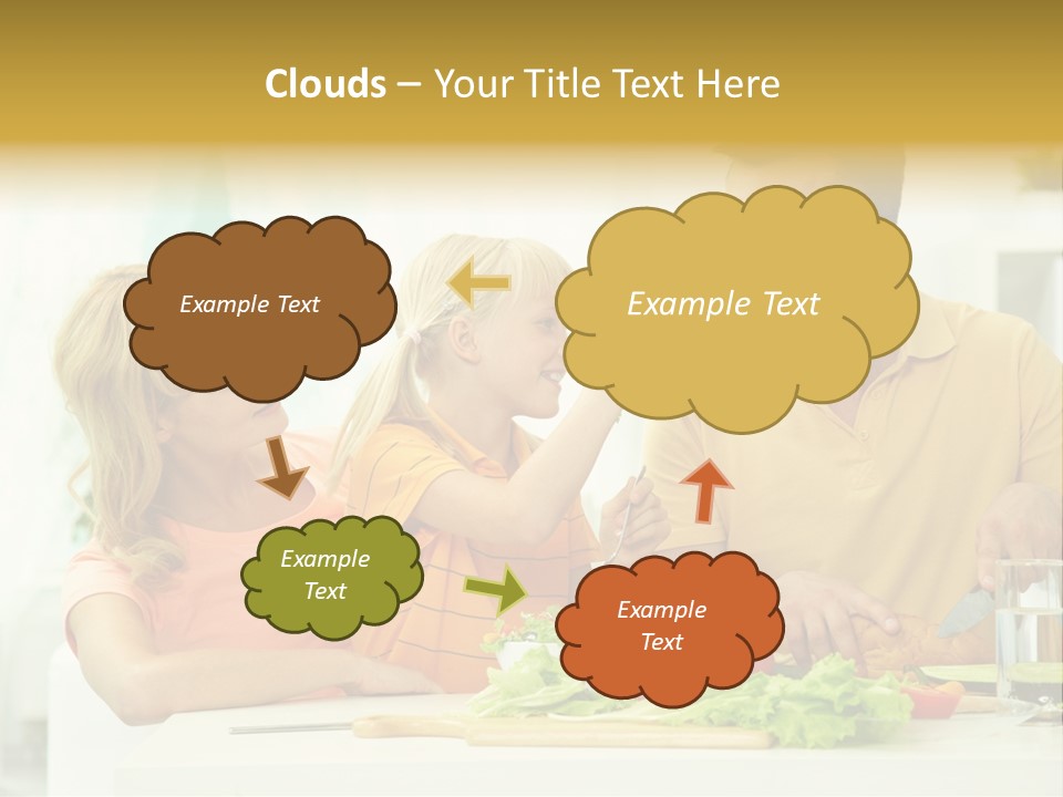 Girl Relationship Cutting PowerPoint Template