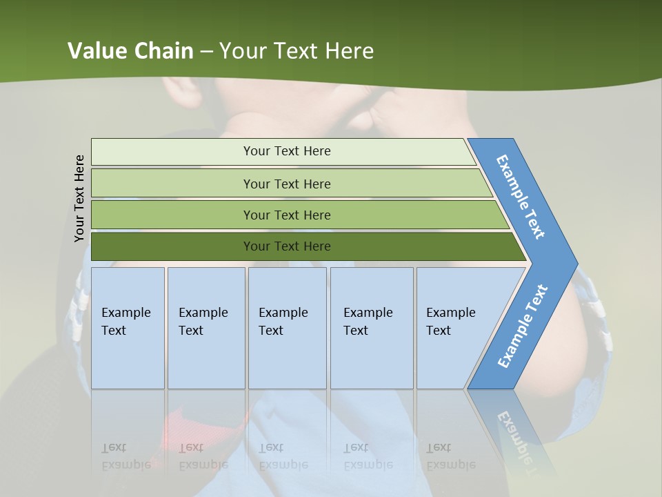 Palm Cute Backpack PowerPoint Template