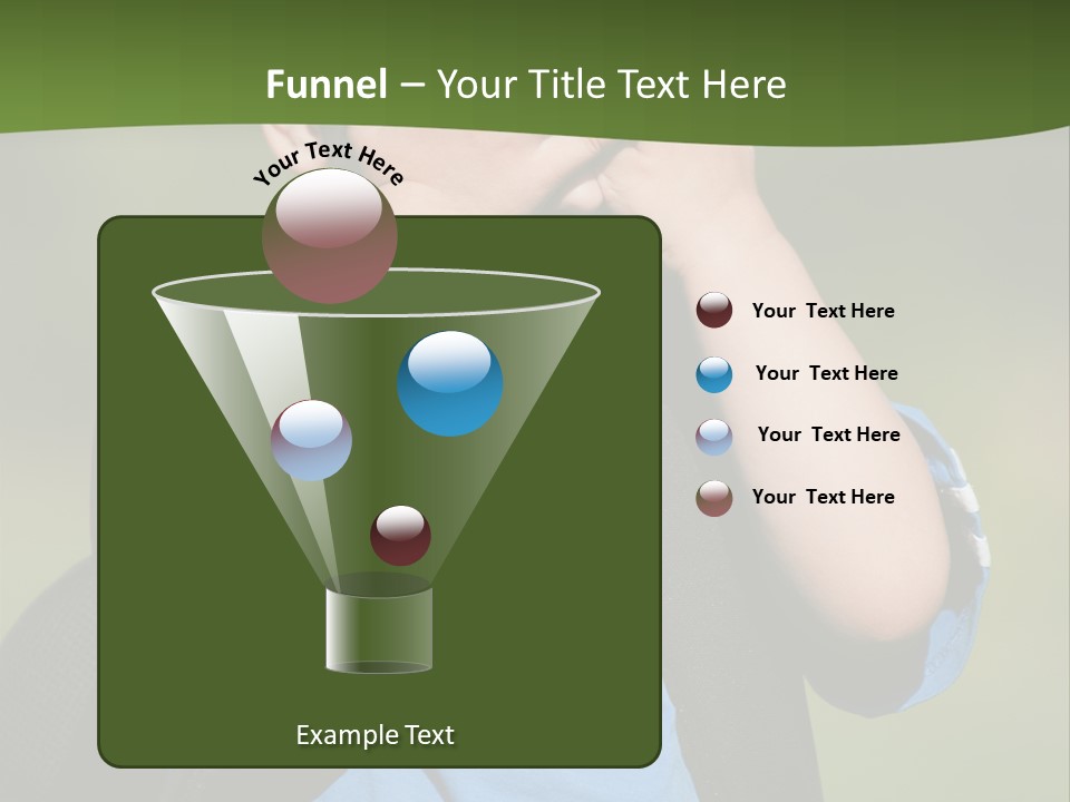 Palm Cute Backpack PowerPoint Template