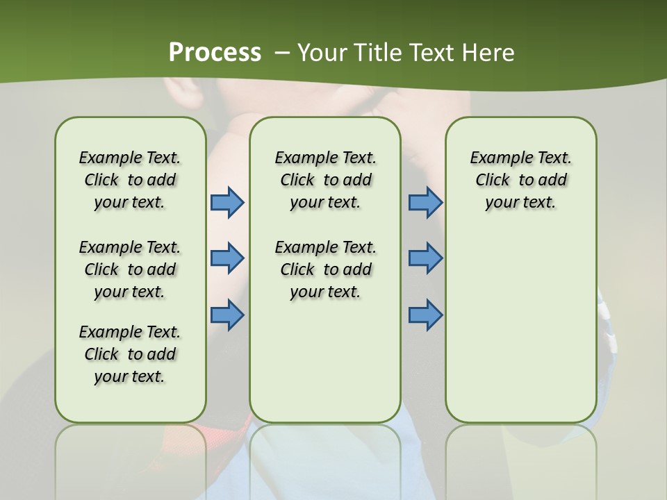 Palm Cute Backpack PowerPoint Template