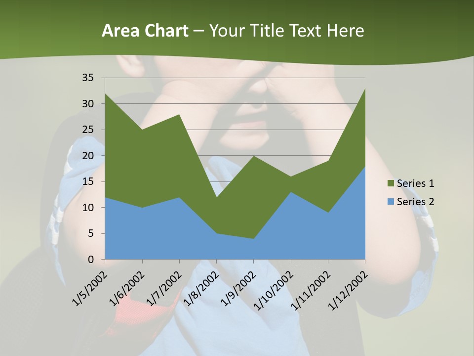 Palm Cute Backpack PowerPoint Template
