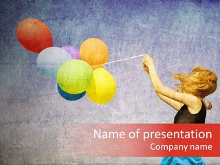 Smiling Wind Play PowerPoint Template