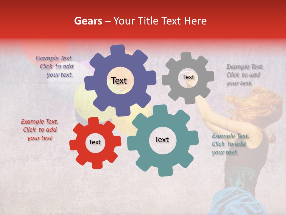 Smiling Wind Play PowerPoint Template