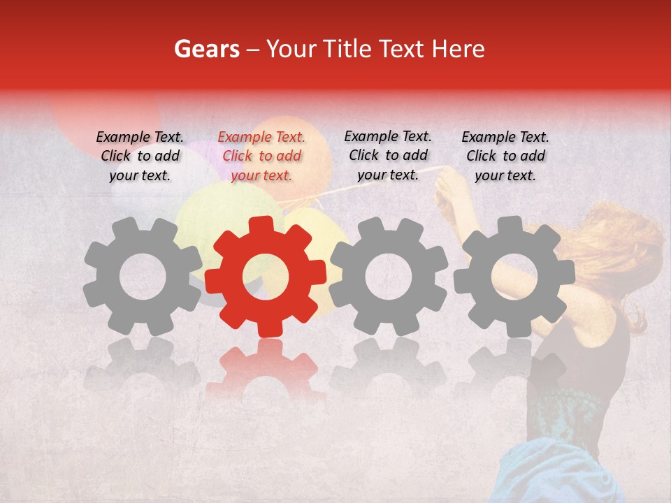 Smiling Wind Play PowerPoint Template