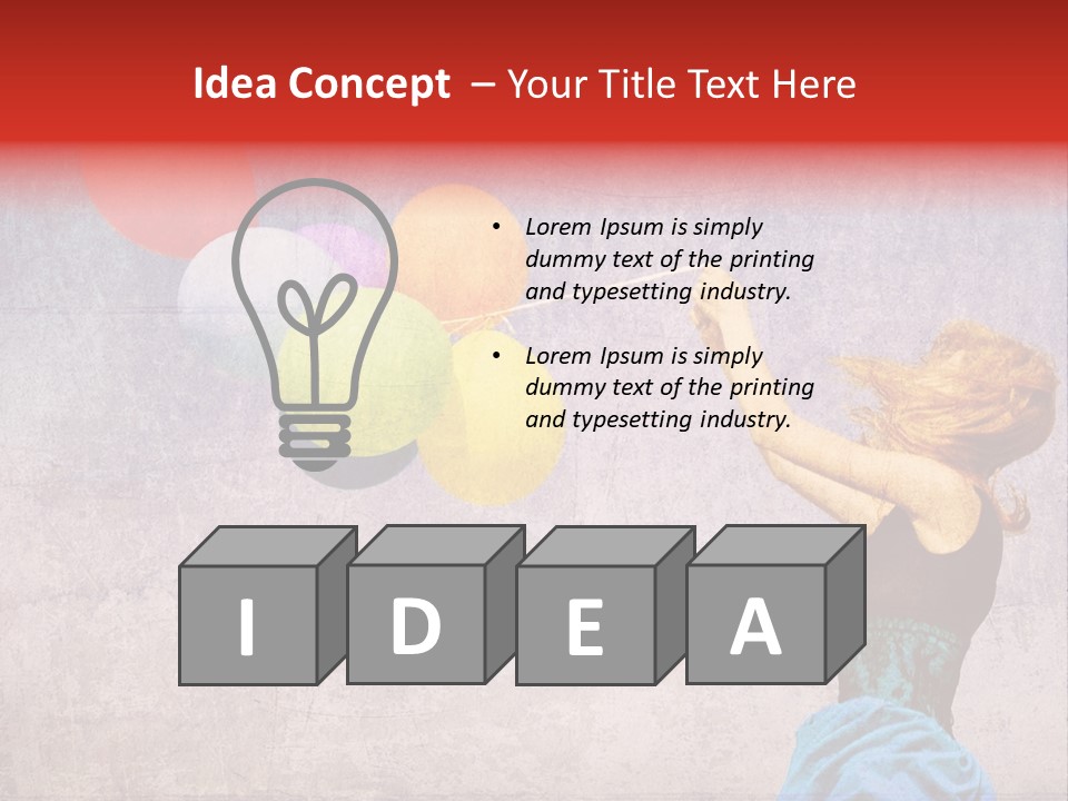 Smiling Wind Play PowerPoint Template