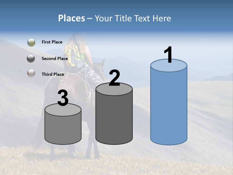 Russia Girl Wild PowerPoint Template