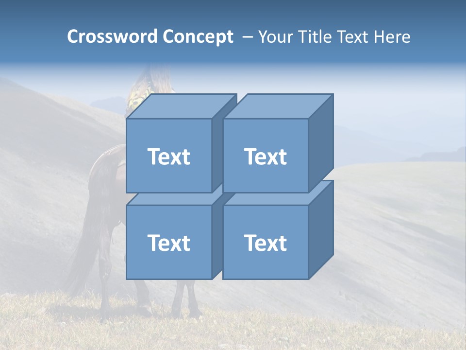 Russia Girl Wild PowerPoint Template