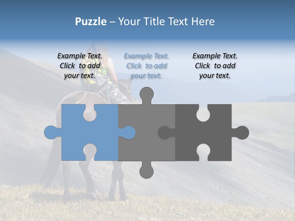 Russia Girl Wild PowerPoint Template