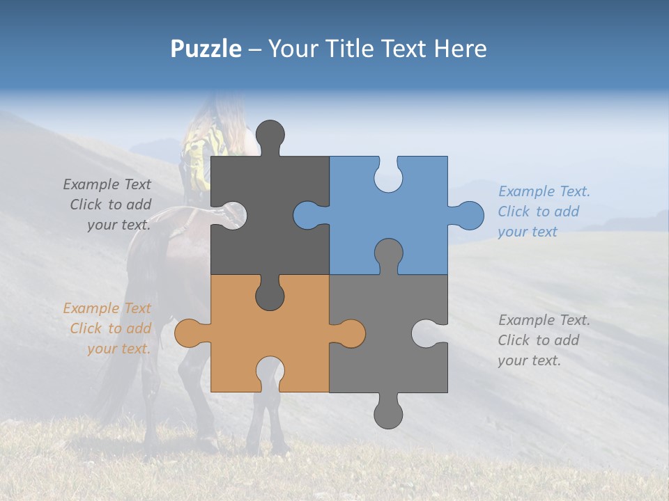 Russia Girl Wild PowerPoint Template