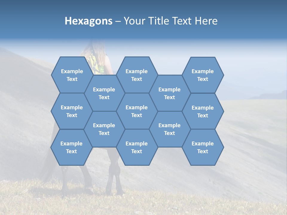 Russia Girl Wild PowerPoint Template