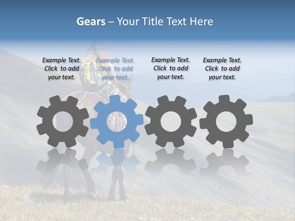 Russia Girl Wild PowerPoint Template