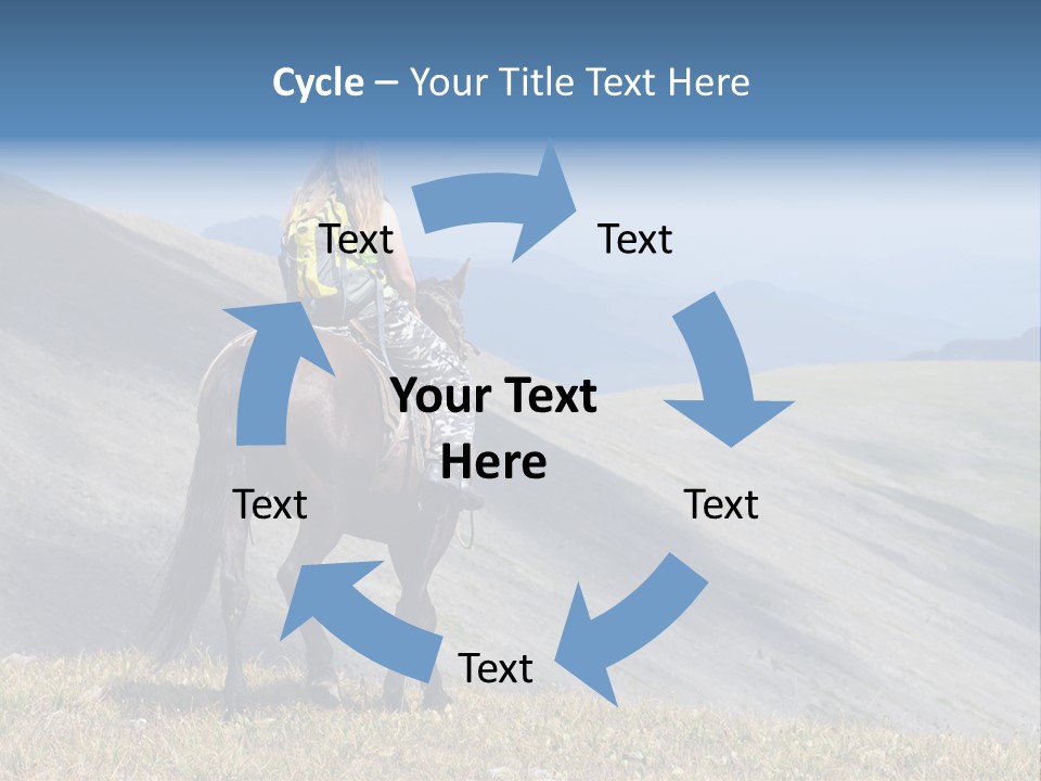 Russia Girl Wild PowerPoint Template