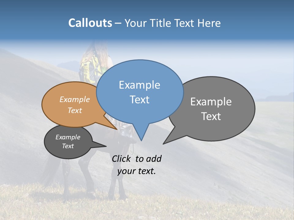 Russia Girl Wild PowerPoint Template