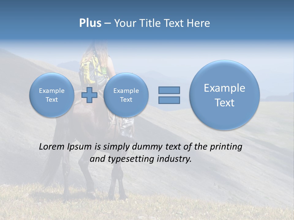 Russia Girl Wild PowerPoint Template