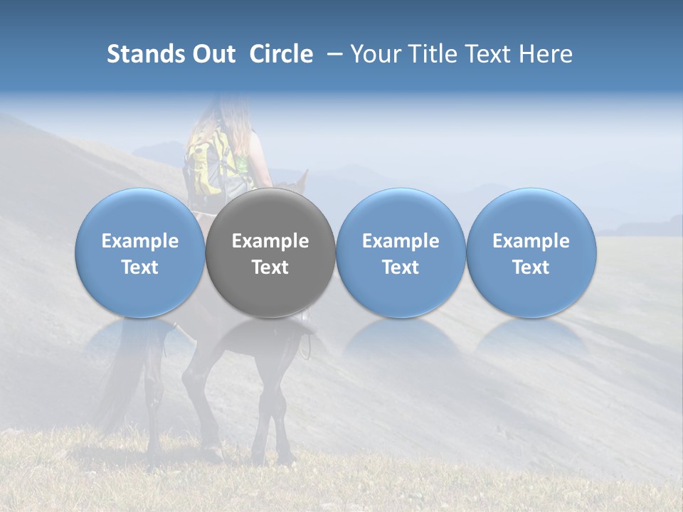 Russia Girl Wild PowerPoint Template