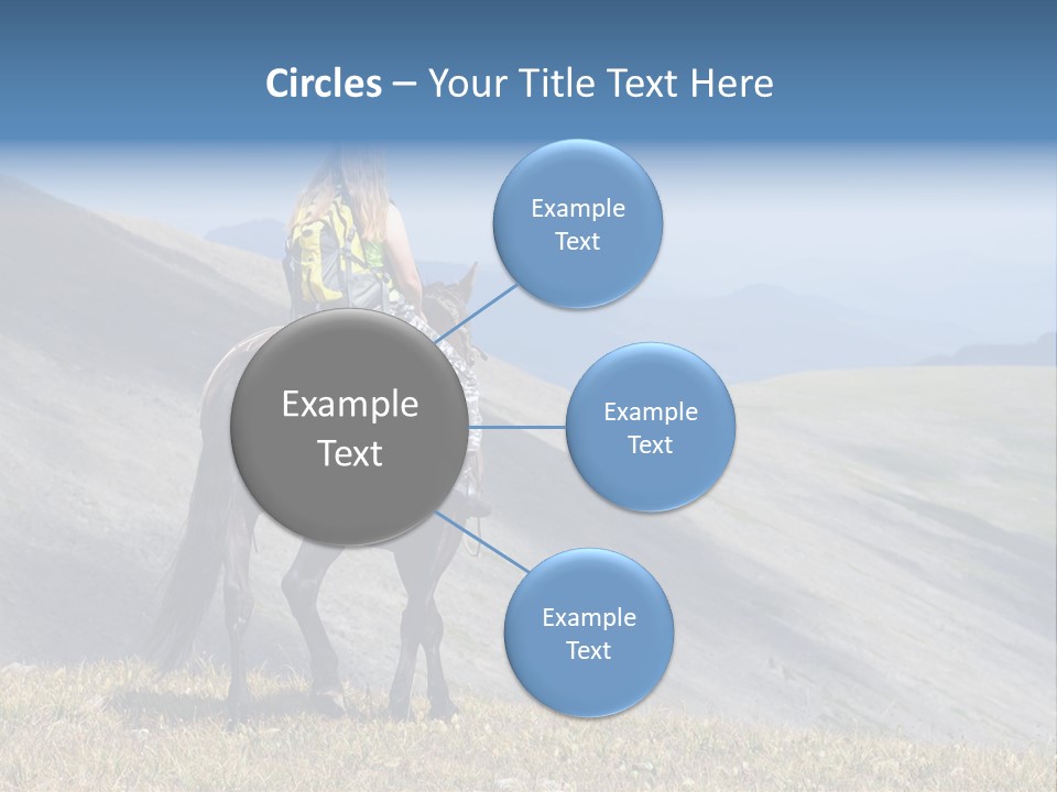 Russia Girl Wild PowerPoint Template