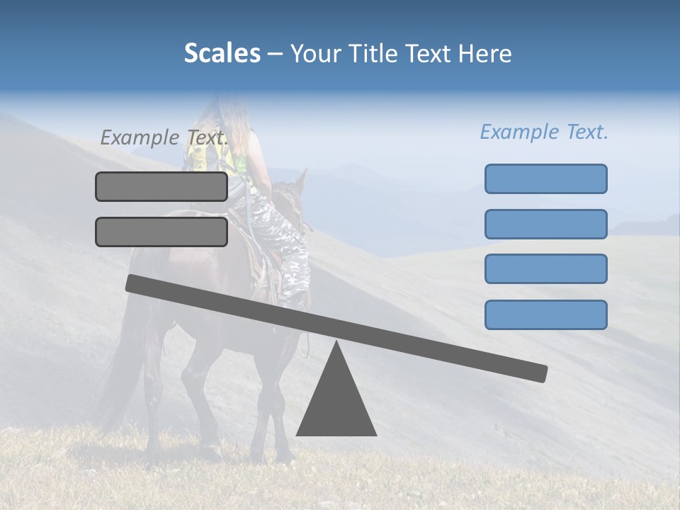 Russia Girl Wild PowerPoint Template