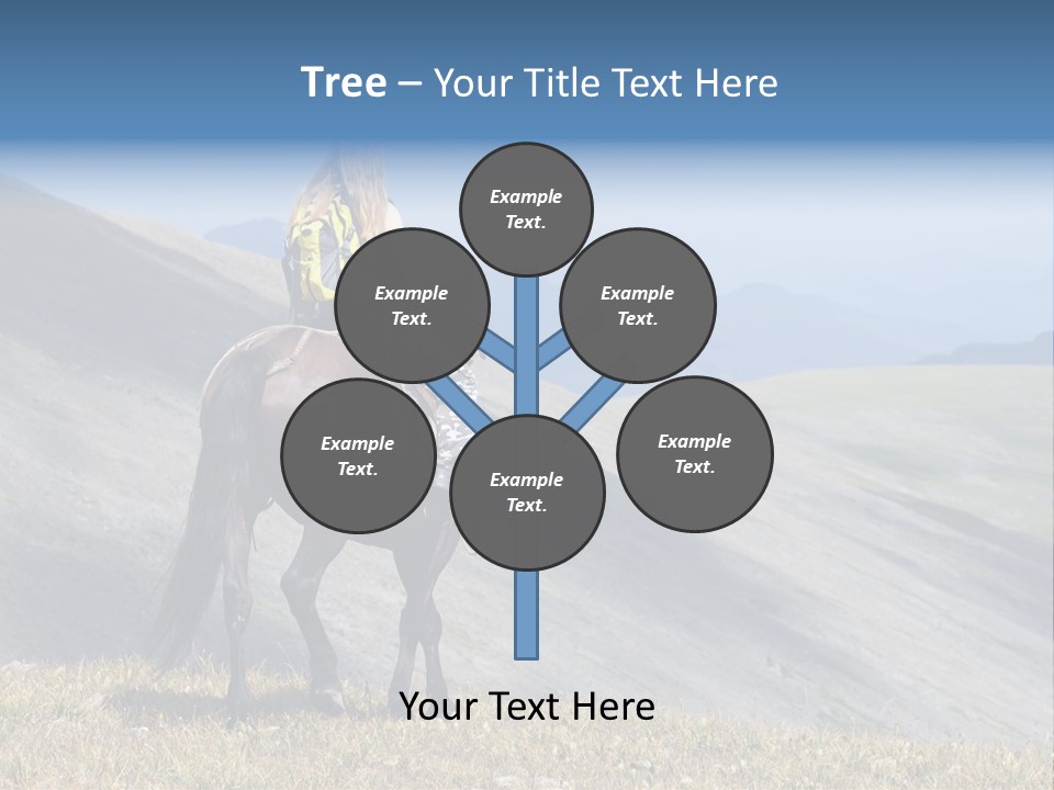 Russia Girl Wild PowerPoint Template