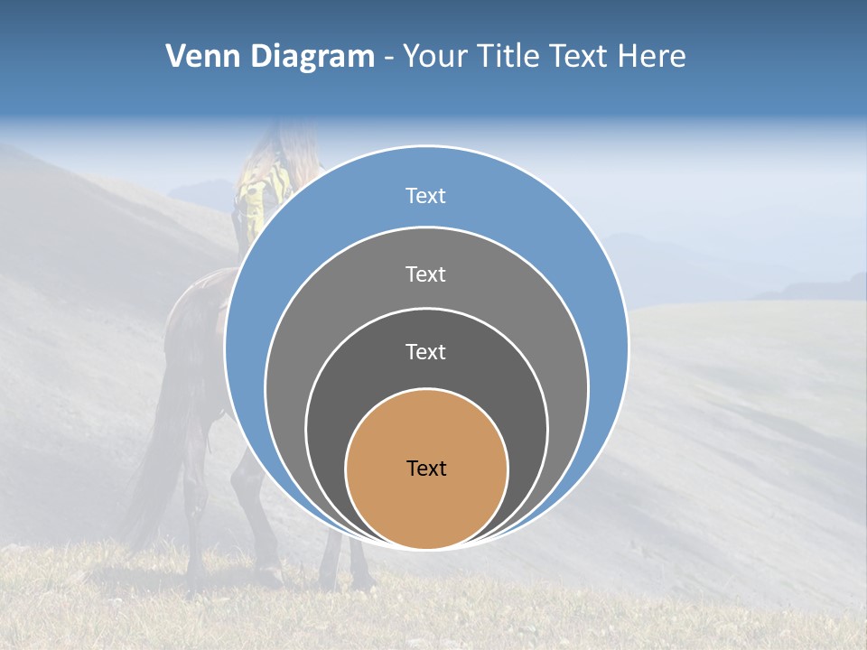 Russia Girl Wild PowerPoint Template