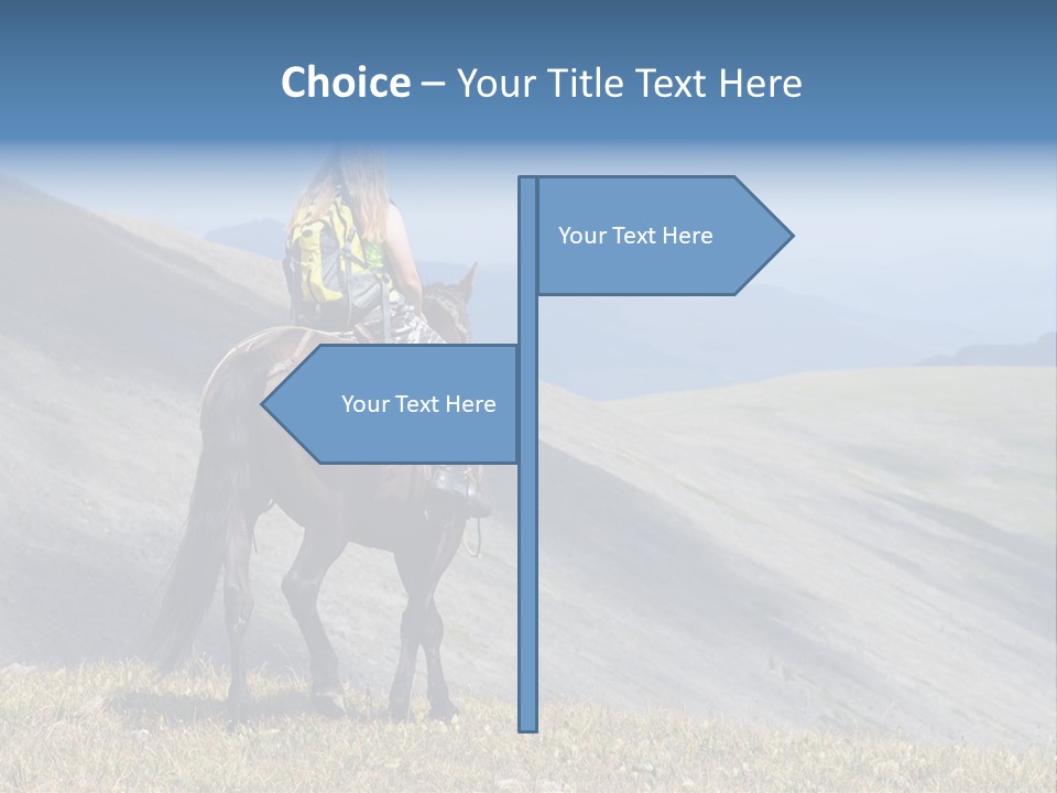 Russia Girl Wild PowerPoint Template