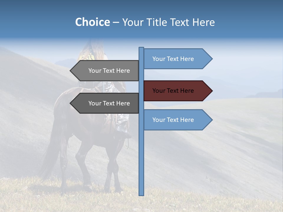 Russia Girl Wild PowerPoint Template