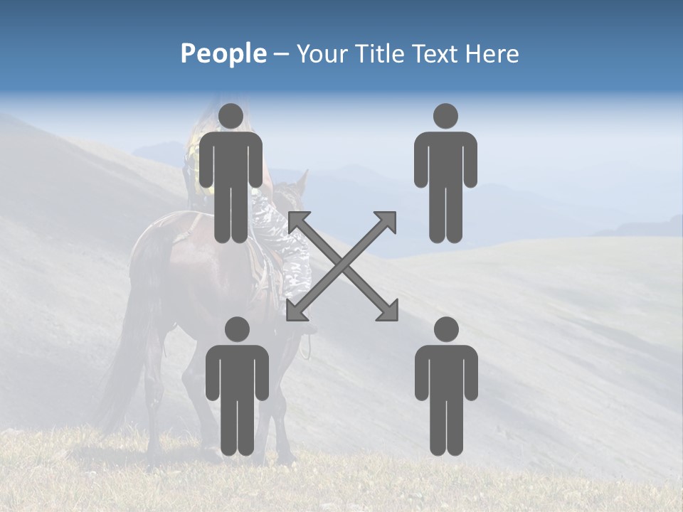 Russia Girl Wild PowerPoint Template