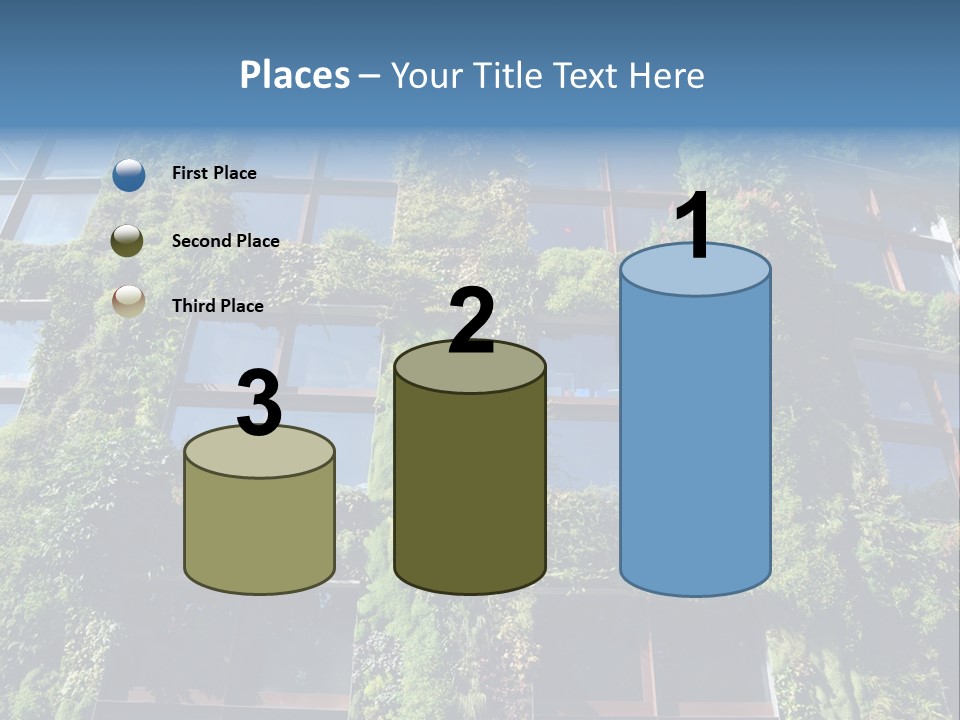 A Building Covered In Lots Of Green Plants PowerPoint Template