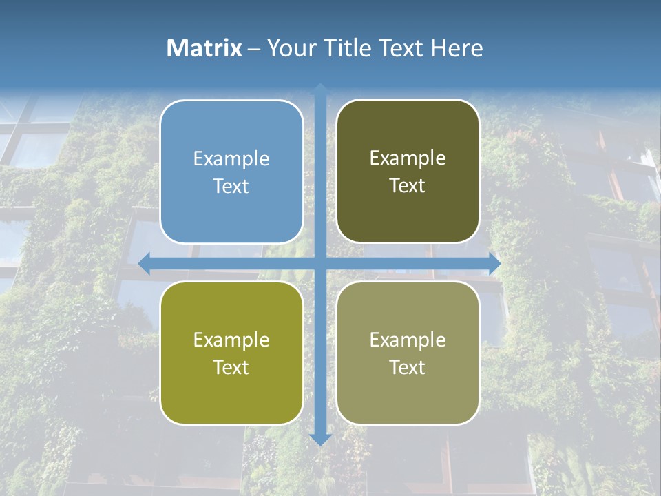 A Building Covered In Lots Of Green Plants PowerPoint Template