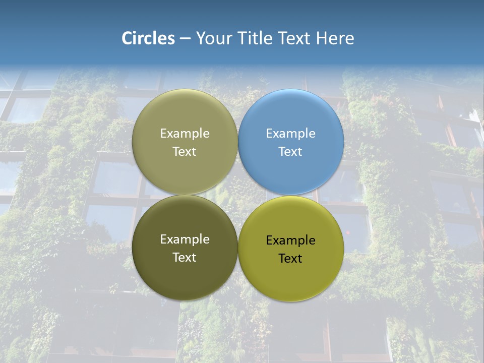 A Building Covered In Lots Of Green Plants PowerPoint Template