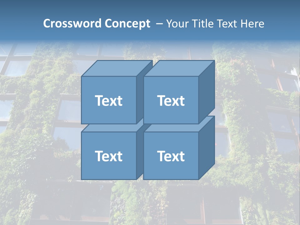 A Building Covered In Lots Of Green Plants PowerPoint Template