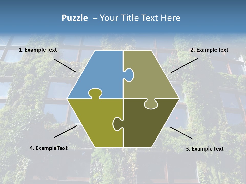 A Building Covered In Lots Of Green Plants PowerPoint Template