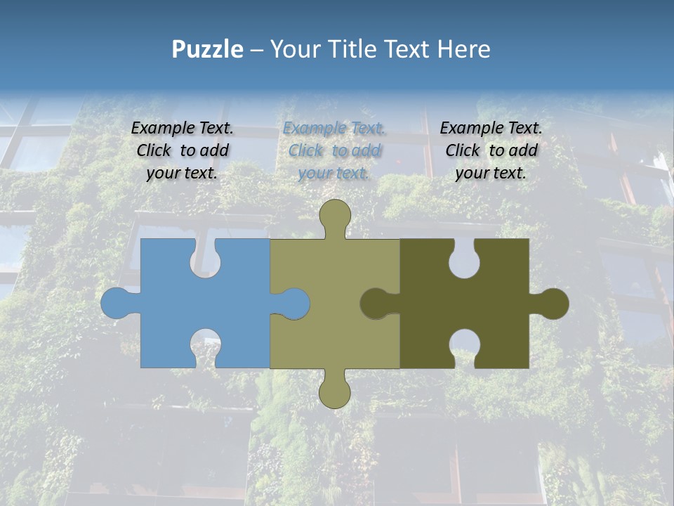 A Building Covered In Lots Of Green Plants PowerPoint Template