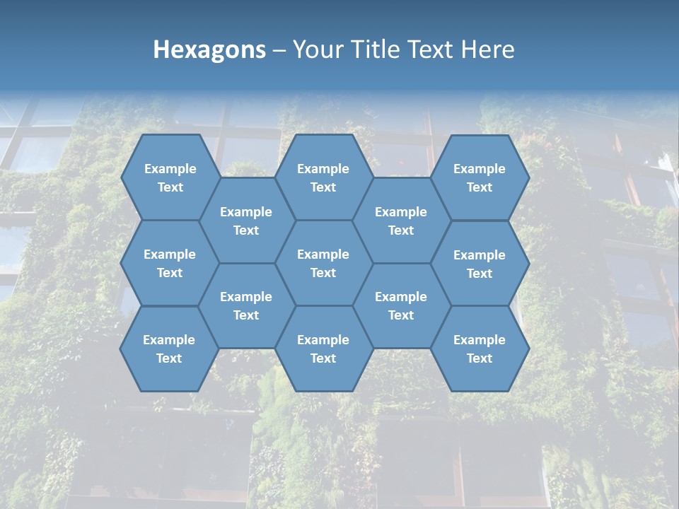 A Building Covered In Lots Of Green Plants PowerPoint Template