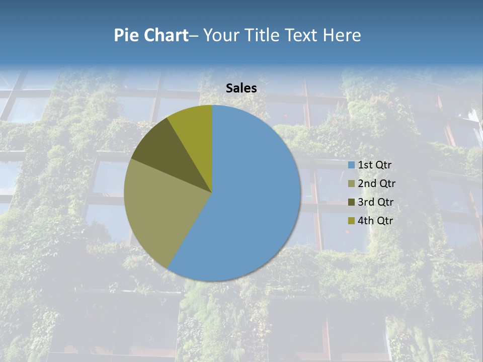A Building Covered In Lots Of Green Plants PowerPoint Template
