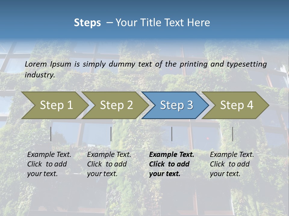 A Building Covered In Lots Of Green Plants PowerPoint Template