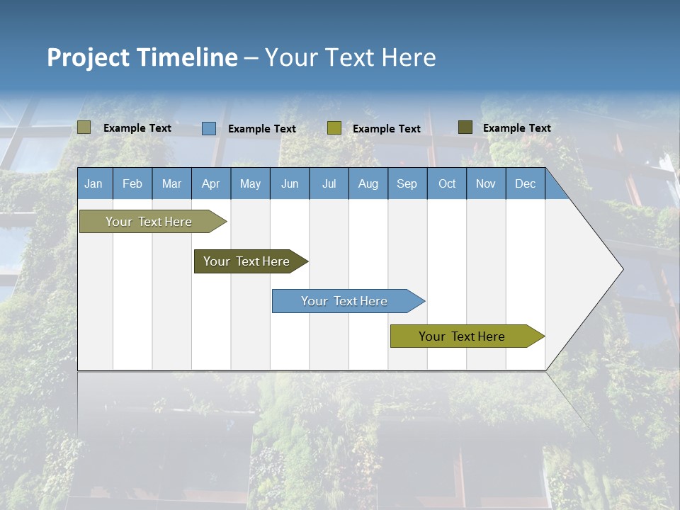 A Building Covered In Lots Of Green Plants PowerPoint Template