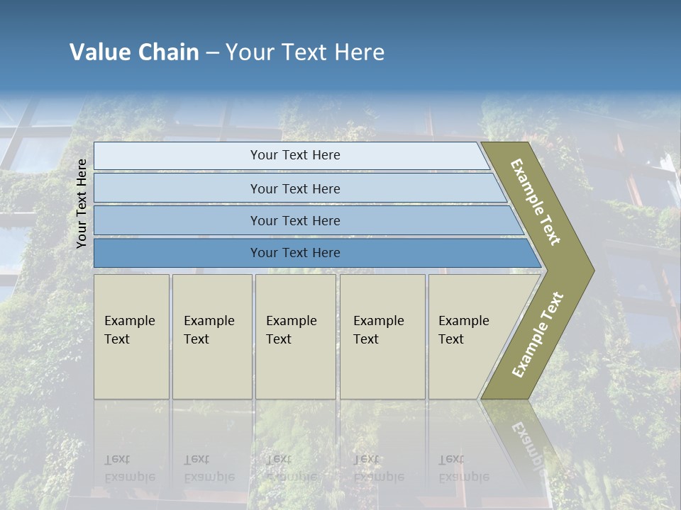 A Building Covered In Lots Of Green Plants PowerPoint Template