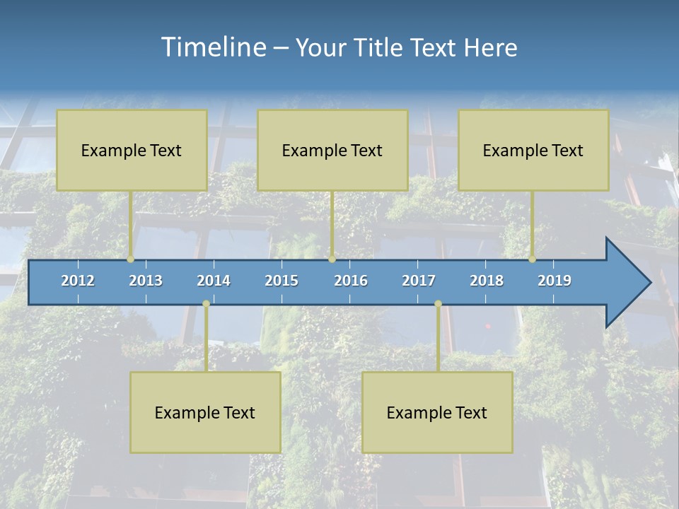 A Building Covered In Lots Of Green Plants PowerPoint Template