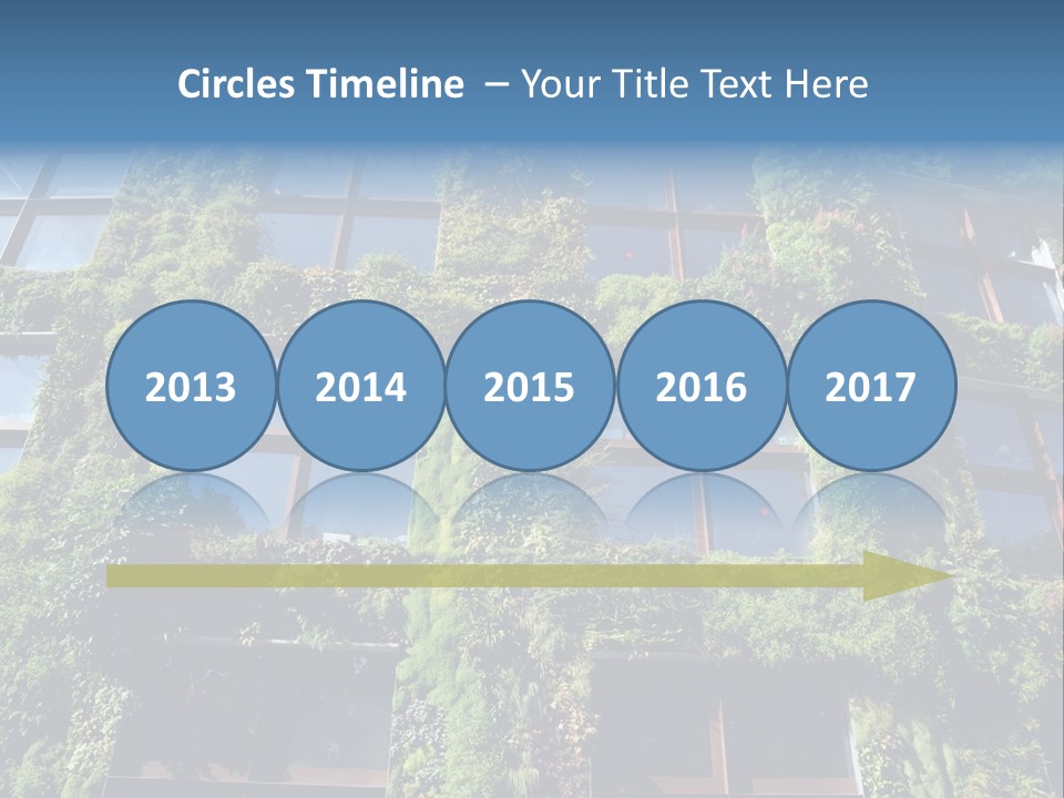 A Building Covered In Lots Of Green Plants PowerPoint Template