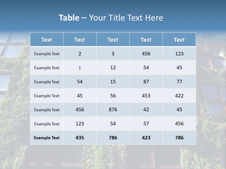 A Building Covered In Lots Of Green Plants PowerPoint Template