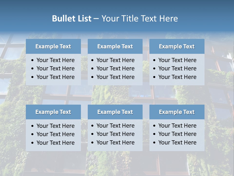 A Building Covered In Lots Of Green Plants PowerPoint Template