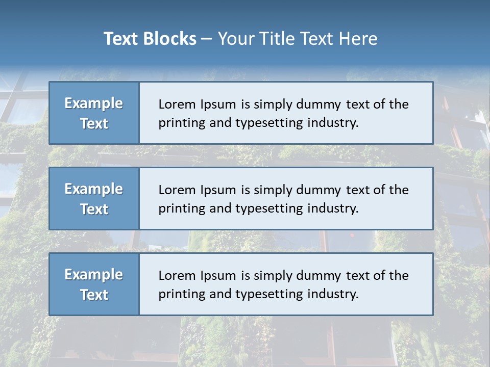 A Building Covered In Lots Of Green Plants PowerPoint Template