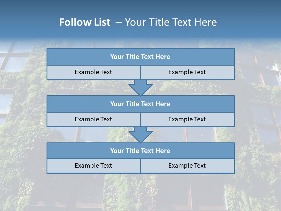 A Building Covered In Lots Of Green Plants PowerPoint Template