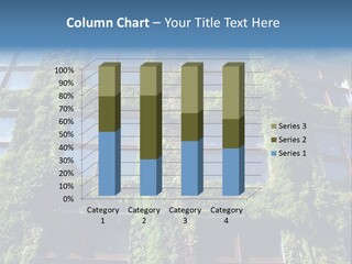 A Building Covered In Lots Of Green Plants PowerPoint Template