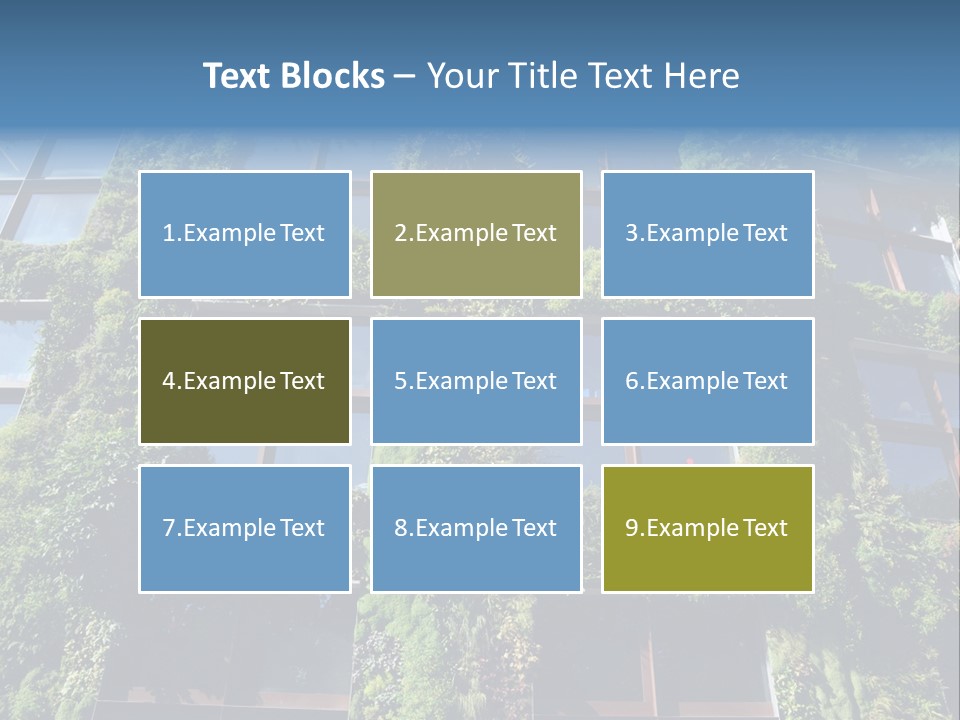 A Building Covered In Lots Of Green Plants PowerPoint Template