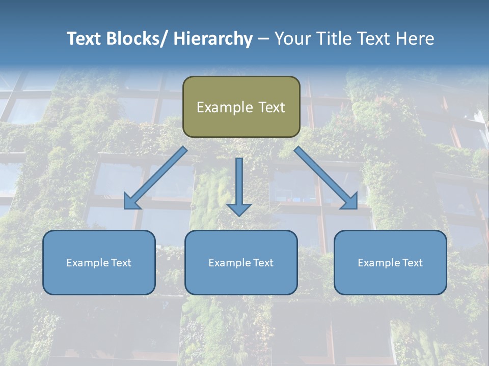 A Building Covered In Lots Of Green Plants PowerPoint Template