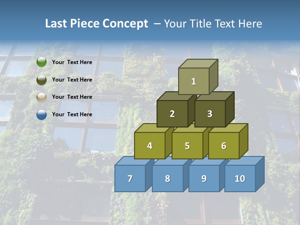 A Building Covered In Lots Of Green Plants PowerPoint Template