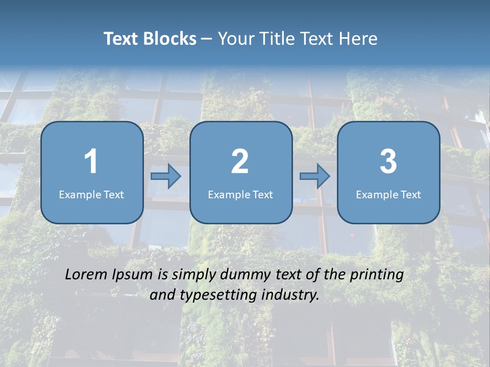 A Building Covered In Lots Of Green Plants PowerPoint Template