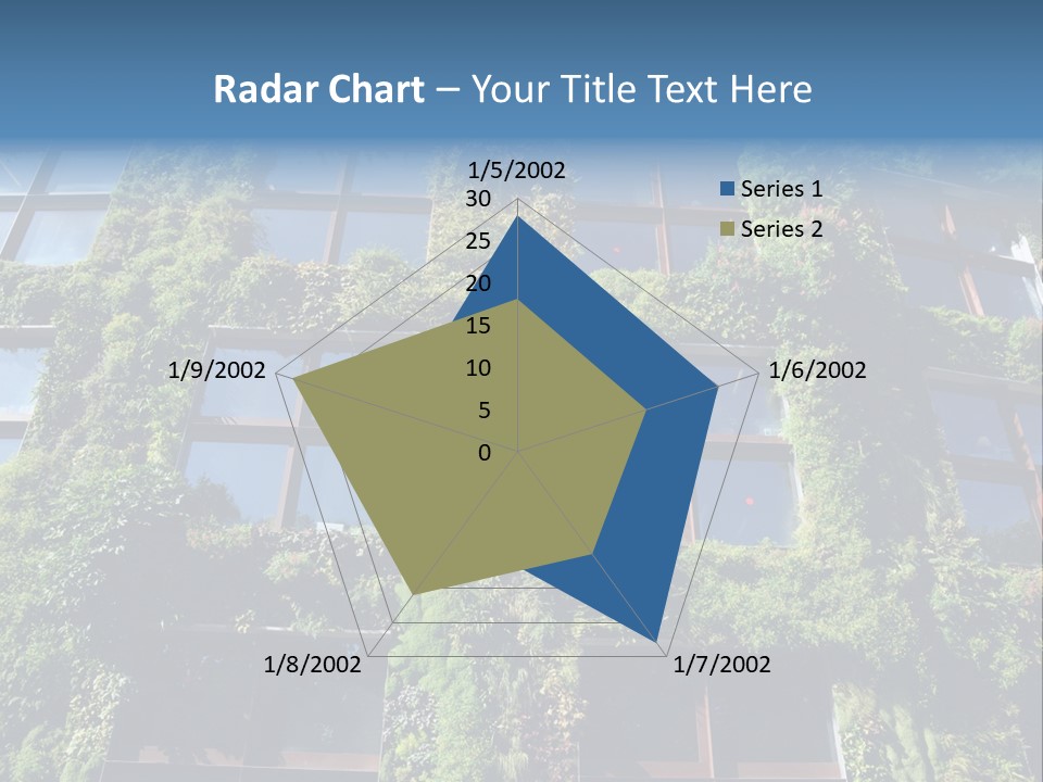 A Building Covered In Lots Of Green Plants PowerPoint Template