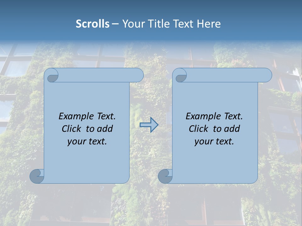 A Building Covered In Lots Of Green Plants PowerPoint Template